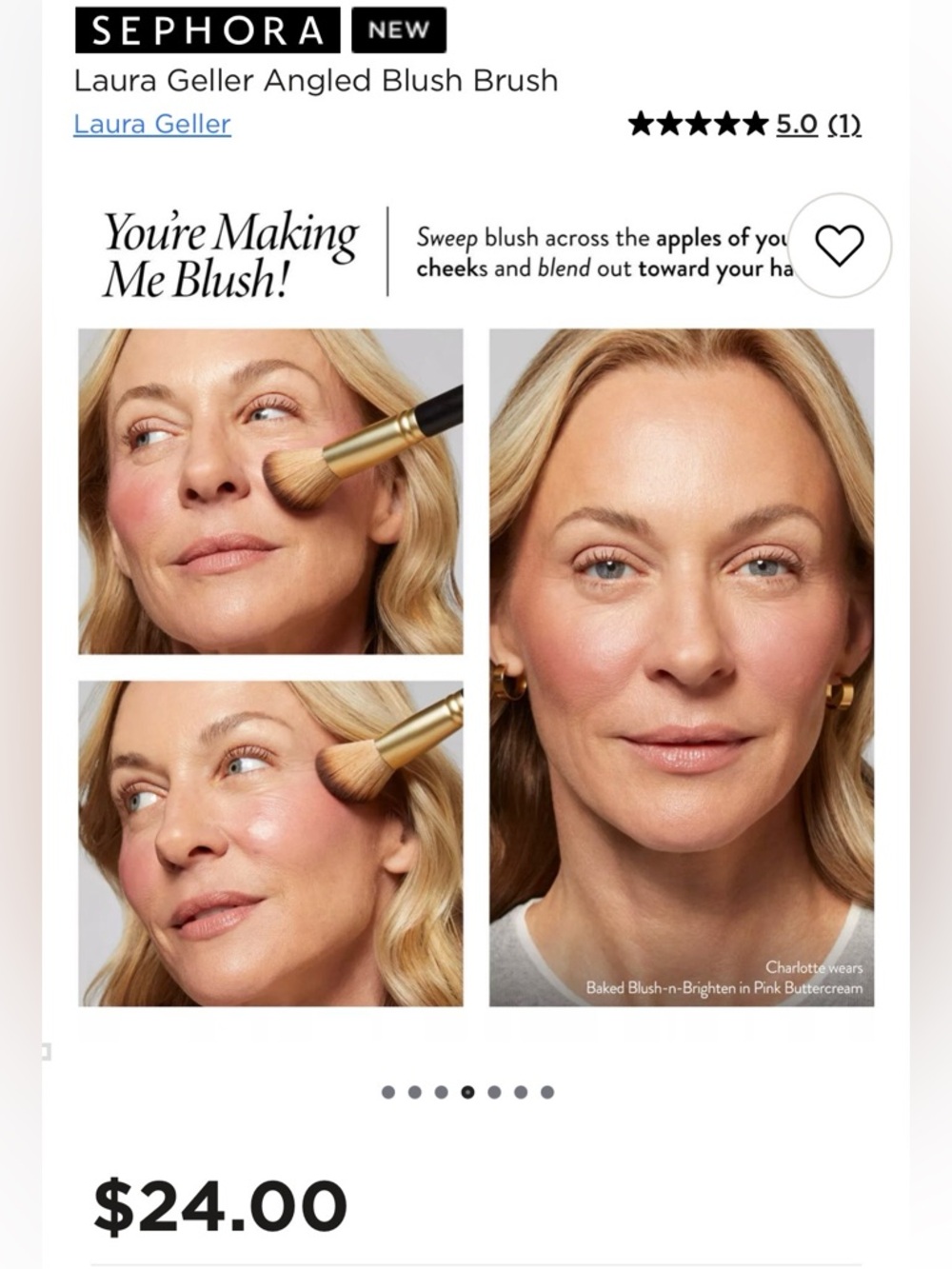 Laura Geller Black & Gold Angled Blush Brush - Picture 5 of 12